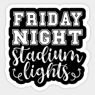 Friday Night Stadium Lights Football Sticker